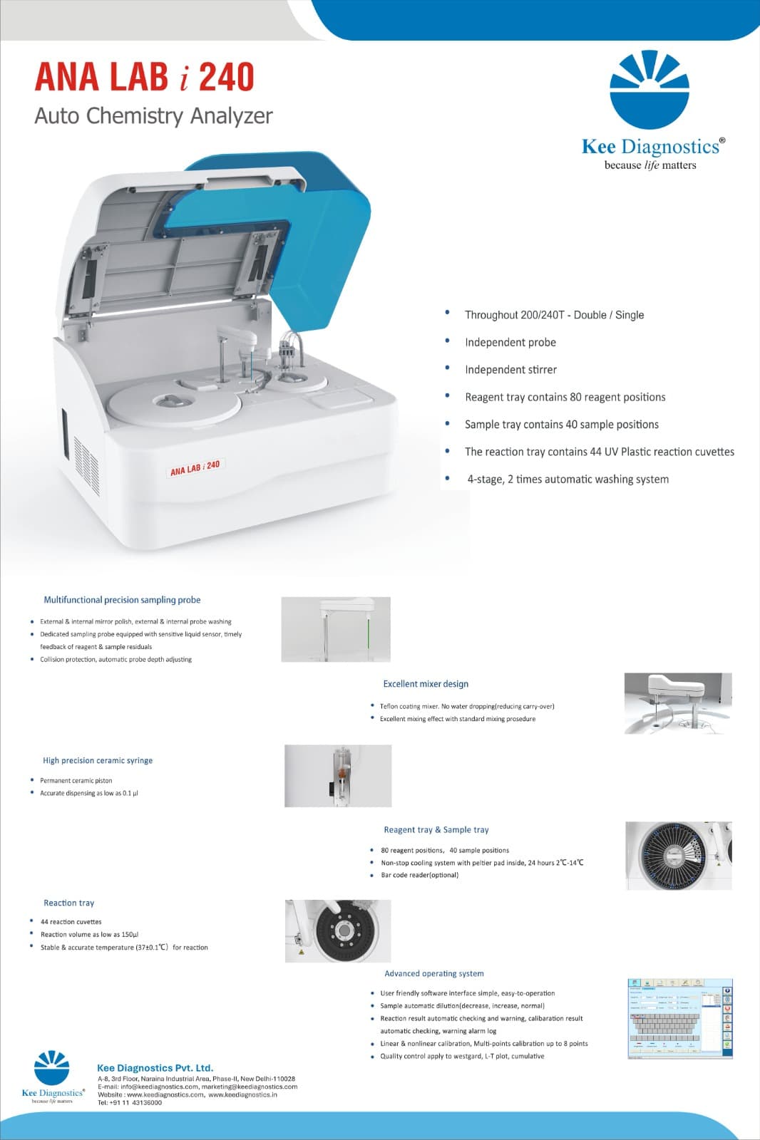 ANA LAB i 240 Auto Chemistry Analyzer